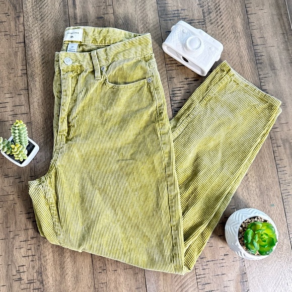 Quiksilver Yellow Green Track Pants - Picture 1 of 9